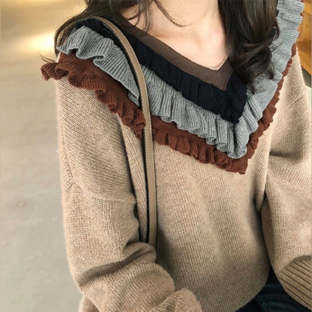 Korean Style Chic V-neck sweater